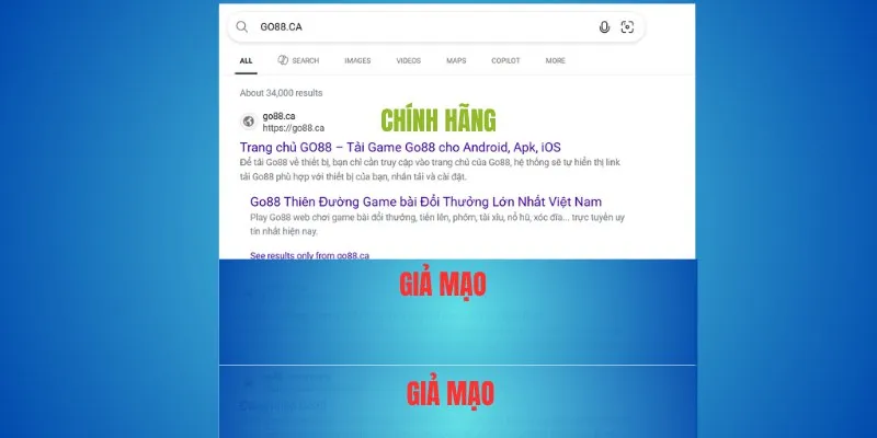 Go88 thật – chỉ có go88.com và go88.ca là địa chỉ chính thức 2 go88.com – tên miền gốc của Go88